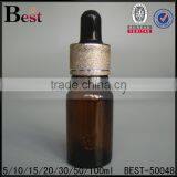 5ml 10ml 15ml 20ml 30ml 50ml 100ml Gold Glass Dropper Bottle High Quality Small Glass Bottles Glass Vial Hot Sale thumbnail-3