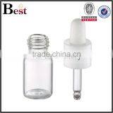 Clear Cosmetic Oil Mini 2ml Glass Vials Suppliers With White Plastic Dropper thumbnail-2