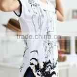 2015 summer new arrivals plus size fat loose women's t-shirts,cotton o-neck slim tops for women,fashion woman clothes