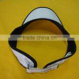 Wihte and Red 100% Polyester Custom Sun Visor Hat and Cap With e thumbnail-3