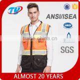 2017 High Visibility Safety Vest With Pockets thumbnail-2