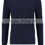 Men's O-neck Cable Sweater(ms024) thumbnail-2