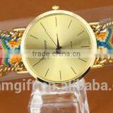 2015 DIY Handmade Braided Rope Watch Korean Exquisite Rainbow Bracelet Watch thumbnail-1