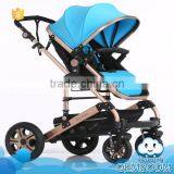 Most Popular Good Baby Child Products 2-in-1 Aluminum 5 Point Safety Buckle Fashion Stroller thumbnail-3