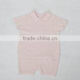 Fashion Turn-down Collar Cotton Baby Romper Trim Contrast Color One Piece Sweater thumbnail-4