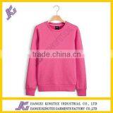 T/C80/20 Fleece Ladies Round Neck Sweater thumbnail-2