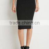 Ms 100% Cotton Stripe Pencil Bust Skirt in Baseball thumbnail-1