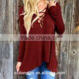 New Spring Autumn Casual Women Tshirt Loose 100% Cotton Top Tee Lady's V-neck Tshirts Plu Size thumbnail-6