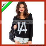 2015 Customer 100% Cotton T-shirt Women Print T-shirt OEM thumbnail-1