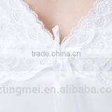 Mature Women Sexy Transparent Nighgown V-neck Dress thumbnail-4