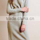 Runwaylover EY2199D New Fashion 2017 Women Elegant Knitted Casual Dress thumbnail-4