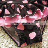 Baby Girls Summer Child Swimwear 2pcs Polka Dots Halter Seaside Swimsuit/Little Girls Swimsuits thumbnail-5