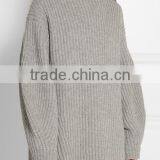 High Quality Turtle Neck Oversized Cashmere Sweater Women's thumbnail-2