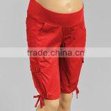 New Fashion Maternity Shorts With Red Cinched Maternity Bermuda Shorts Women Wear WP80817-17 thumbnail-1
