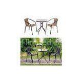 Commercial Aluminum Waterproof Wicker Chairs With PE Plastic Rattan thumbnail-1