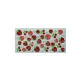 Red Strawberry Layered Japan Style 3D Felt Sticker, Fuzzy Stickers For House Decoration thumbnail-1