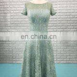 ED Bridal Factory Custom Knee Length Lace Bridesmaid Dress With Short Lace thumbnail-2