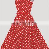 Red White Polka Dots uk Vintage Designer Bridesmaid Dresses Online thumbnail-2