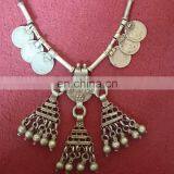 Gypsy Vintage Coins Pendant Tribal Boho Necklace thumbnail-1