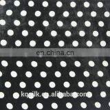 Plain/solid Burnout Silk Rayon Velvet Fabric With Polka Dots Pattern