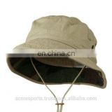 Fashion washed bucket hat - bucket hats with drawstring