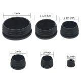 Tube Pipe Plug Black Round Plastic Plugs, Glide Insert End Caps for Chair Table Stool Leg thumbnail-5