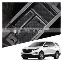 Interior Accessories Parts Silicone Armrest Rest Storage Box Center Control Console Organizer Tray For Chevrolet Equinox 18-21