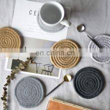Latest Manufacturing Wholesale Cheap Cotton Natural Table Mat Circle Woven Placemats thumbnail-3