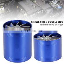 Single Blue Aluminum Racing x5 E70 Model 3 Air Filter For Turbine Turbo Charger Supercharger thumbnail-5