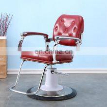 Hair Salon Hairdressing Chair Gold-plated Luxury Hairdressing Shaving Men's Hair Cutting Chair thumbnail-2