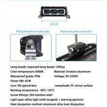 New Design 6D Driving Beam Super Bright 45W 8 Inch Led Light Bar With Amber White Daytime Running Time for Offroad ATV UTV Truck thumbnail-5