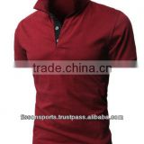 Mens Polo Shirt / Dark Red Polo shirt / Cotton Pique Polo Shirt