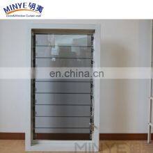 Economy Aluminum Bathroom Louver Window With Glass Shutter
