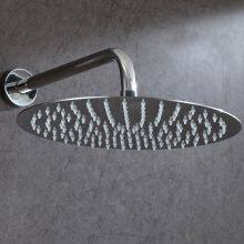 Super Slim Shower Set With Round Ultra Thin Shower Head Shower Arm Mixer Hanheld Showerhead thumbnail-1