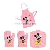 Children customized Printed Apron with Glove and Napkin