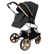 Wholesale Baby Stroller With Cup Holder Linen Material Baby Stroller With Cup Holder for Travel Cheap and Elegant thumbnail-2