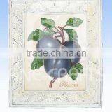 Polyresin Wall Decoration With Plum thumbnail-1