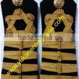 Bullion Wire Hand Embroidred Badges Shoulder Fringe Epaullette Uniform Rank Mark