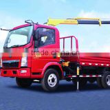 YUANYI brand Howo light truck with 2T crane Truck Mounted Crane Truck