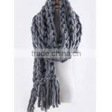 Hand-made Chunky Tassels Scarf