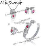 2015 Cheap Blue Sapphire Diamond Jewelry Set 2015 thumbnail-1