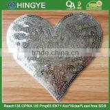 Heart Shape Emboridery Sequin Patches With Heat Seal -- S1432 Quality Choice thumbnail-1
