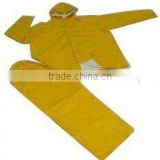 Polyester Lining Yellow PVC Rain Suit