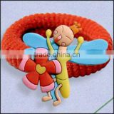 Customized soft pvc hairgrips / PVC hair accessories