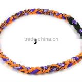 2012 Hot selling tri braided sports necklace
