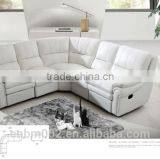 Modern Design 6 Seater Recliner Sofa Top Grain Leather and PU Material thumbnail-1