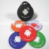 Round 25mm PVC NFC Tag StickerRFID With 3M Adhesive