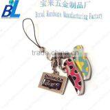 Mini Metal Shoe Shaped Couples Phone Strap Pendant thumbnail-1