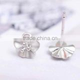 Online checkout wholesale 925 sterling silver flower shaped earring