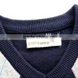 Organic Cotton Baby Clothing Kids Argyle Sweater Vest Baby Knit Vest Infant Knit Vest Sweater thumbnail-3